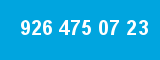 926 475 07 23 926 475 07 23